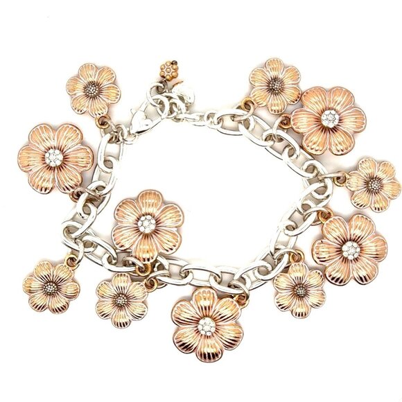 Lovely Brighton Flower Charm Bracelet - Picture 1 of 6